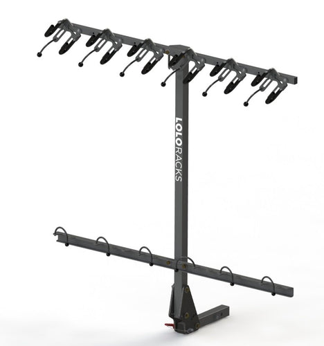 Lolo Rack - The best 6 bike vertical rack in grey