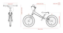 Specs for Aluminum Yedoo YooToo child's balance bike - similar to Strider run bike for kids