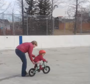 Teaching your little one to ride