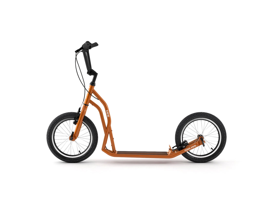 Orange adult S1616 Yedoo scooter, kickbike