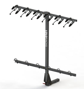 Lolo Rack - The best 6 bike vertical rack in grey
