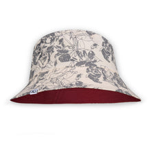 XS-Unified vintage floral red kids reversible bucket hat