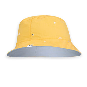 XS-Unified yellow planes kids reversible bucket hat
