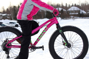 9:ZERO:7 Squall Fatbike 24" Pink - This 4" fat bike is the best in the category