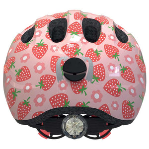 ABUS girl boy little kids helmet back dial Strawberry