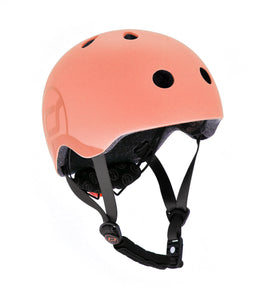 Scoot & Ride Little Kids peach orange Helmet with Adjuster