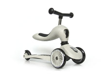 Scoot and Ride, Highway Kick 1, first 2 in 1 balance bike and scooter for small kids, ash beige