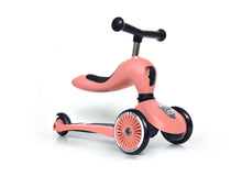 Scoot and Ride, Highway Kick 1, first 2 in 1 balance bike and scooter for small kids, peach orange