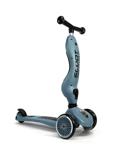 Scoot and Ride, Highway Kick 1, first 2 in 1 balance bike and scooter, steel blue