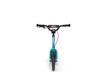 Teal Blue Yedoo kids scooter, kick bike with air tires front