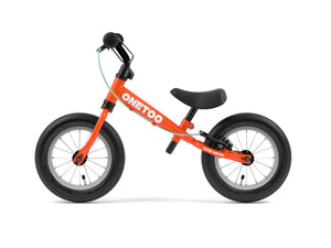 Yedoo OneToo with breaks Balance Bike Strider in orange red