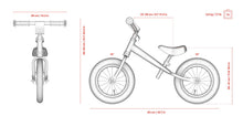 Specs for Yedoo OneToo child's balance bike - similar to Strider run bike for kids