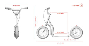  Yedoo One Kids Scooter with Brakes Size Chart 