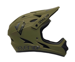 7iDP Kids Youth Full face, fullface lightweight helmet in army green side view