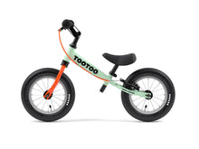 Yedoo TooToo best balance bike, Strider, run bike in mint orange with breaks and air tires